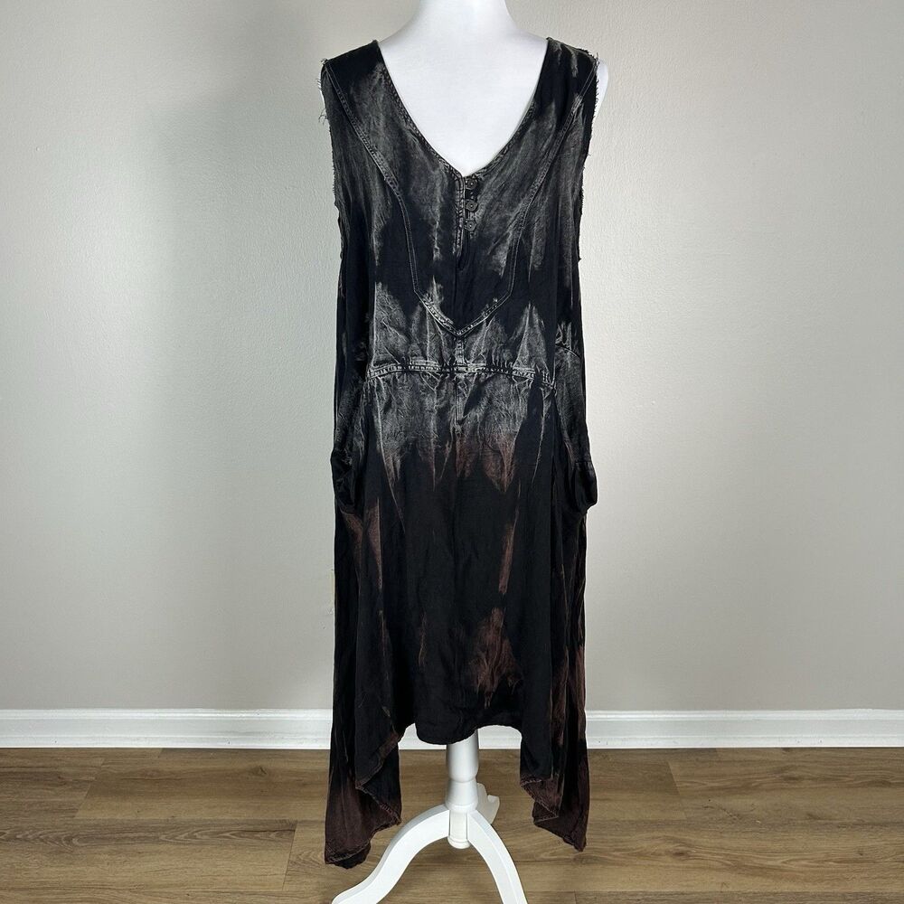 Sacred Thread Dress S/M Asymmetrical Midi Grunge Tie Dye Renaissance Fairy